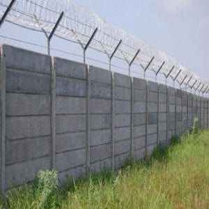 Precast Wall With GI Barbed Wire Fencing in Alwar